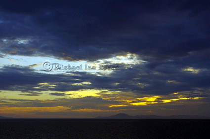 Approaching Turkish Coast at Sunset